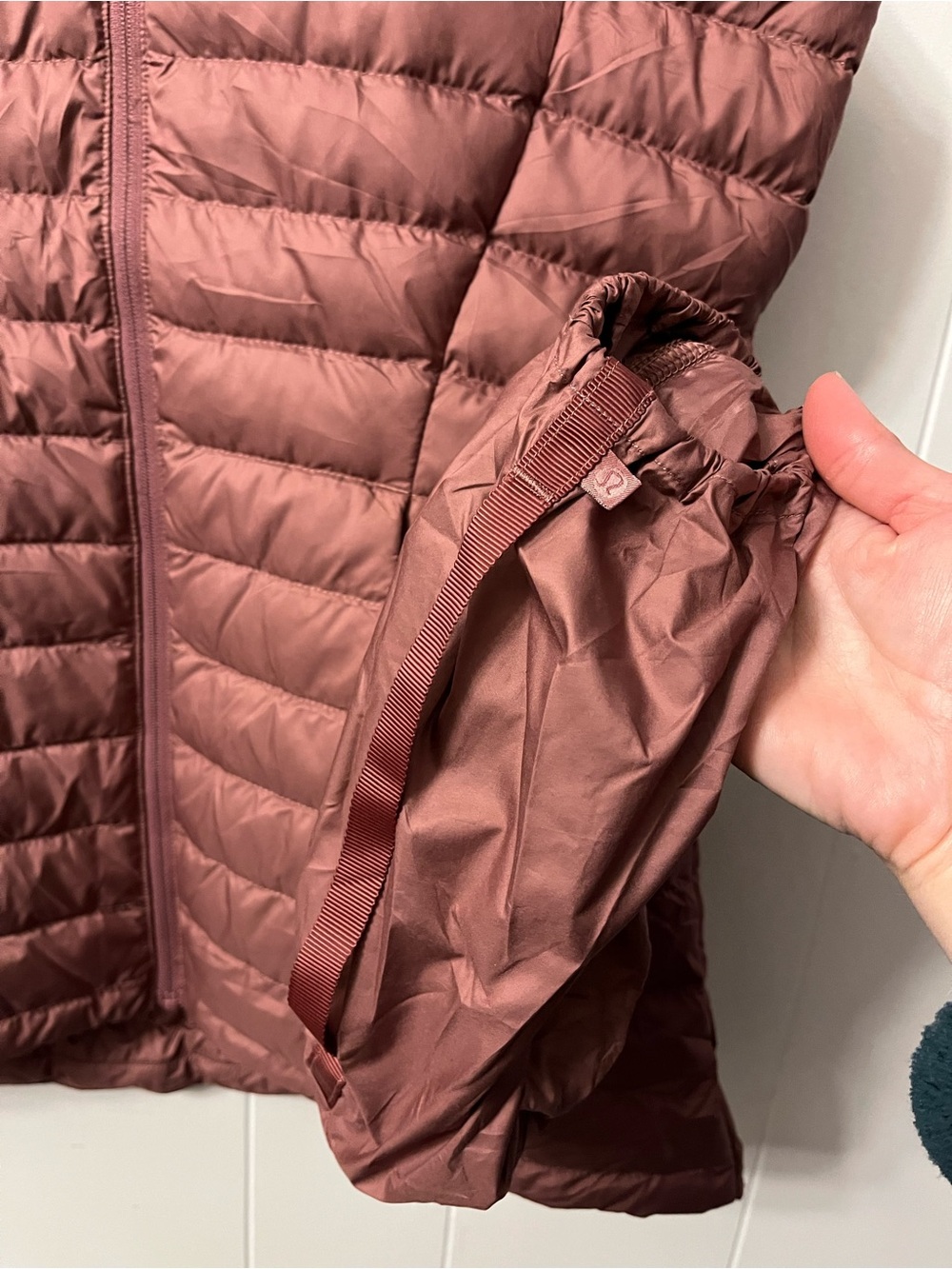 Lululemon Pack It Down Vest Misty Mocha W4BELS Puffer Down Filled Packable - Picture 7 of 11
